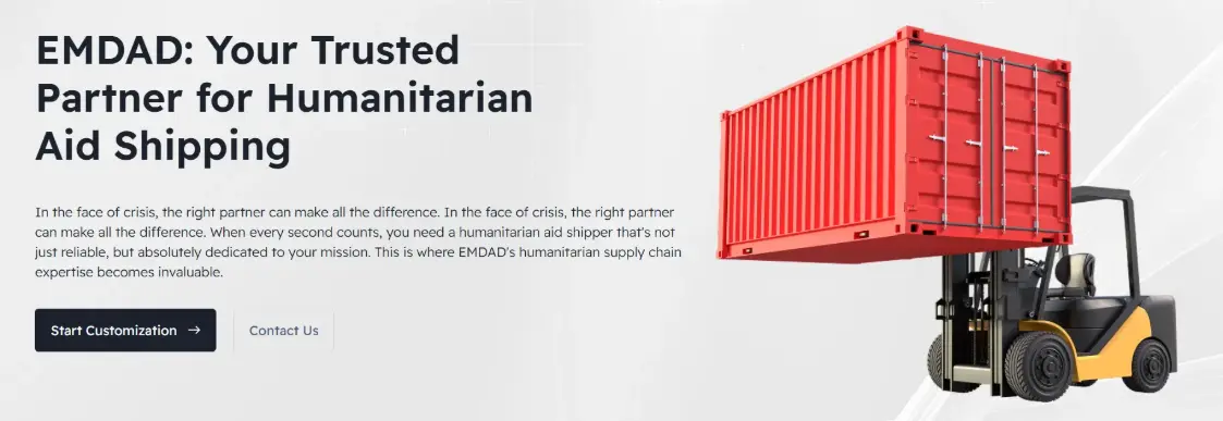 transport and ship relief supplies with Emdad